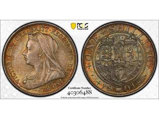 Storbritannien Queen Victoria (1837-1901) 1 shilling 1901, UNC, PCGS MS64