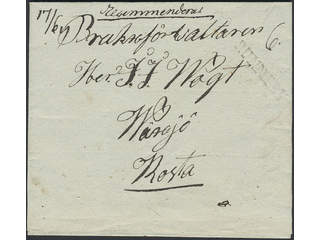 Sweden. K county. RUNNEBY, straight postmark. Beautiful letter dated "d. 16 Juli 1830" …