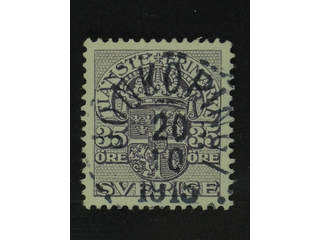 Sweden. Official Facit Tj53 used , 35 öre violet, watermark wavy lines. EXCELLENT …