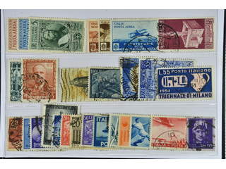 Italy. Used 1932–51. All different, e.g. Mi 403-05, 509-10, 512, 584, 612-13, 743, 759, …