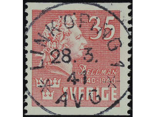 Sweden. Facit 325 used , 1940 Carl Michael Bellman 35 öre carmine-rose. EXCELLENT …