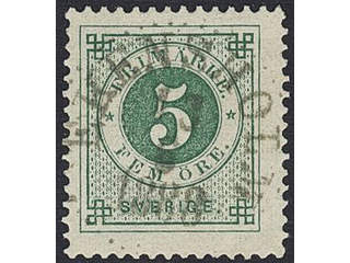 Sweden. Facit 43, D county. EKENSHOLM 13.6.1888. EXCELLENT cancellation.