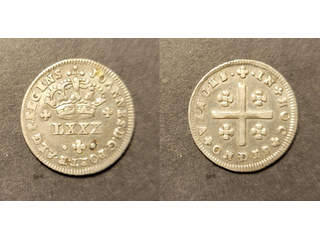 Portugal Joao V (1706-1750) 80 reis ND(1706-50), VF-XF