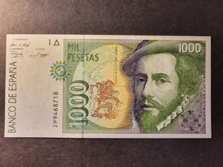Spain 1000 pesetas 1992, UNC