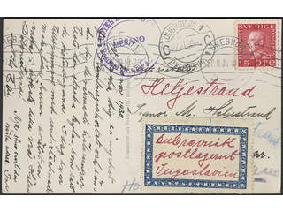 Sweden. Facit 177C cover, 15 öre on postcard sent from ÖREBRO 1 20.11.30 to Merano, …