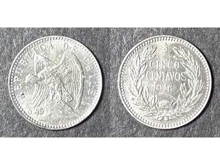 Chile 5 centavos 1916, UNC