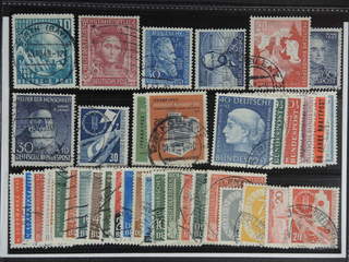 Germany GFR (BRD). Used 1949–55. All different, e.g. Mi 111, 117, 147, 150, 154, 159, …