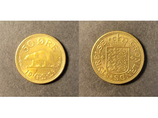 Grönland Christian X (1912-1947) 50 øre 1926, AU