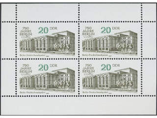 Germany, GDR (DDR). Michel 3078msv ★★, 1967 Berlin 750 Years 20 pf ms with missing perfs …