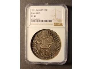 Karl (IX) riksföreståndare (1598-1604) 1 daler 1603, 1+, Graderad av NGC som XF40