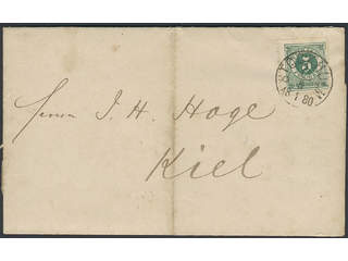 Sweden. Facit 30b on cover, 5 öre dull bluish green on scarce printed matter sent from …
