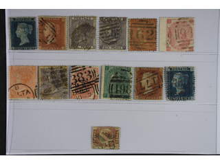 Britain. Used 1841-1870. All different, e.g. Mi 4, 8B, 14, 19-20, 23-25, 28, 33,. Mostly …