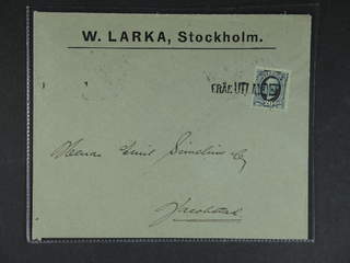 Sweden. Facit 56. FINLAND. Finnish single line cancellation FRÅN UTLANDET …