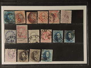 Belgium. Used 1849–1893. All different, e.g. Mi 2, 5B, 9 II, 13, 17, 21, 26, 33, 37, 58. …