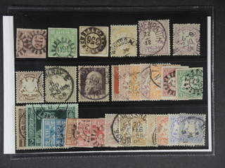 Germany Bavaria. Used 1850–1911. All different, e.g. Mi 3, 5, 11, 29y, 31, 45-46, 69, 85 …