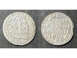 Polen Sigismund III Vasa (1587-1632) 3 groschen 1596, AU