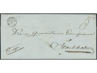 Sweden. X county. GEFLE 10.7.1831, arc postmark. Type 1 on cover sent to Stockholm. …