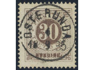 Sweden, Sverige, Sverige, Sverige. Facit 35j used, 30 öre oliveish yellow-brown. …