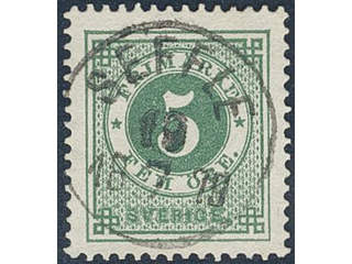 Sweden. Facit 30c used , 5 öre green, rich smooth print. EXCELLENT cancellation SEFFLE …