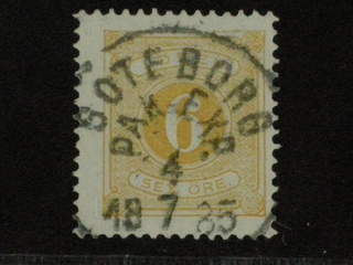 Sweden. Postage due Facit L14 used , 6 öre gul, tandn. 13. Prakt-/LYX-stämplat GÖTEBORG …