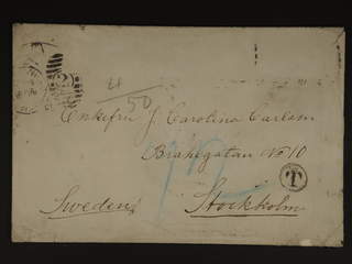 Sweden. Postage due Facit L14, 18 , 2×6+2×30 öre as postage due on incoming cover sent …