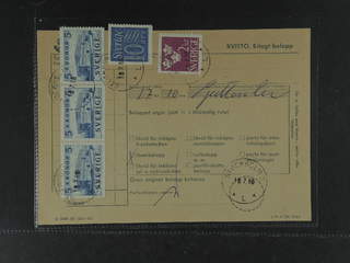 Sweden. Facit 332A, 308, 395 cover , 10 öre + 2+3x5 kr on form No. 2001.01 regarding …