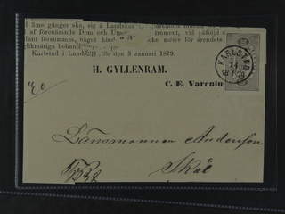 Sweden. Official Facit Tj8 , 30 öre on cover sent from KARLSTAD 14.1.1879. Small paper …