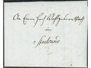 Russia. Prephilately. Letter dated in Moscau 7/12 March 1799 sent to Stralsund. Superb.