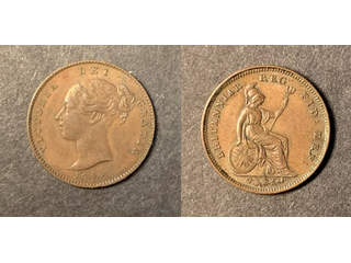 Storbritannien Queen Victoria (1837-1901) 1/3 farthing 1844, XF-UNC