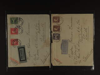 Sweden. Lot covers. Six air mail covers sent abroad during the coil stamp period. All …