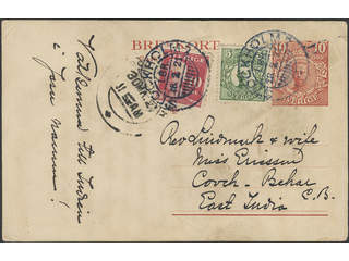 Sweden. Postal stationery, Single postcard, Facit bKe21, Postcard 10 öre additionally …