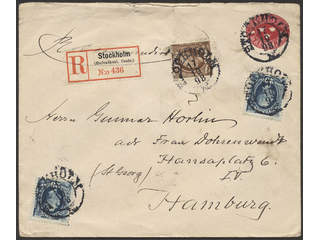 Sweden. Postal stationery, stamped envelope Facit Fk6, 56, 58 , Stamped envelope 10 öre …