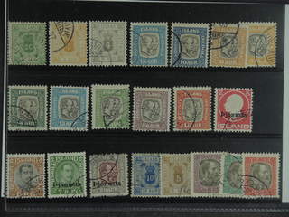 Iceland. Used 1876–1936. Officials, all different, e.g. Tj 8, 10, 11, 33-41, 52-53, 56, …