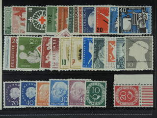 Germany GFR (BRD). ★★ 1951-59. All different, e.g. Mi 153-54, 164, 171-72, 200-03, 208, …