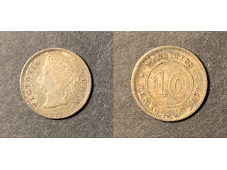 Mauritius Queen Victoria (1837-1901) 10 cents 1878, XF-UNC