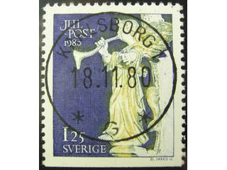 Sweden. Facit 1150 used , 1980 Christmas 1,25 Kr. EXCELLENT cancellation KARLSBORG 1 …