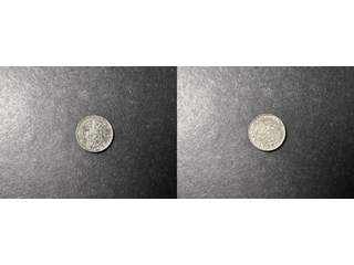 Nederländska Ostindien Willem II (1840-1890) 1/10 gulden 1854, AU