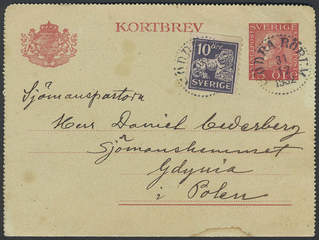 Sweden. Postal stationery, letter card Facit kB32, 146A , Letter card 15 öre …