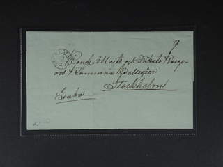 Sweden. H county. CALMAR 23.2.1832, arc postmark. type 1 on cover sent to Stockholm. Ex. …