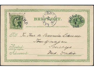 Sweden, Sverige, Sverige, Sverige. Postal stationery, Single postcard, Facit bKe10, F52, …