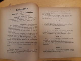 Literature. Convention between Sweden and France for the exchange of postal money …