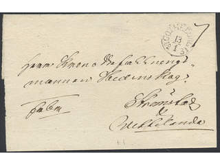 Sweden. O county. GÖTHEBORG 13.1.1831, arc postmark. Type 1 on cover sent to Strömstad. …