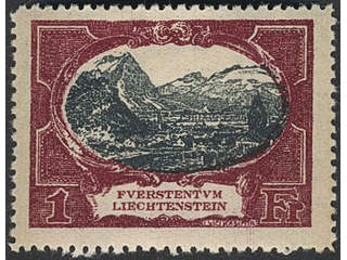 Liechtenstein. Michel 53–60 ★ , 1921 Different designs SET (8). EUR 1000 if ★★.