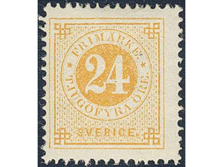 Sweden. Facit 34g ★ , 24 öre orange. Fresh copy.