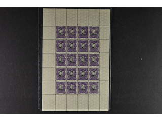 El Salvador. Michel 316 ★★ , 1910 Gerneral Figueroa. Full sheet of 20, unusual unit, …