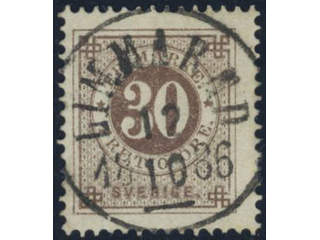 Sweden, Sverige, Sverige, Sverige. Facit 35i used, 30 öre brown on calendered paper. …