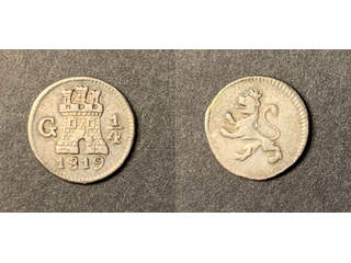 Guatemala Ferdinand VII (1808-1821) 1/4 real 1819, XF