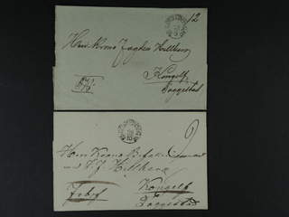 Sweden. O county. GÖTHEBORG 1835–1836, arc postmark. Type 3–4 on seven covers sent to …