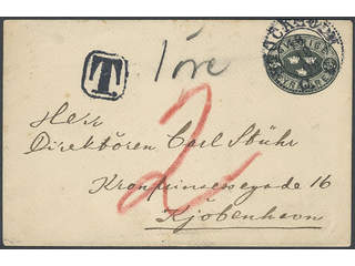 Sweden. Postal stationery, stamped envelope Facit Fk9, 61 , Stamped envelope 4 öre which …