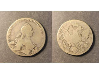 Russia Catherine II (1762-1796) 1 rouble 1786, VG-F